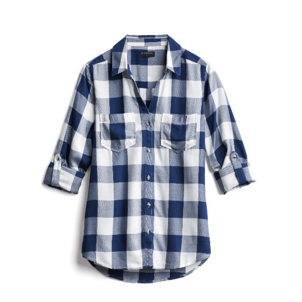 Tinsel Hattie Two Pocket Button Down Top